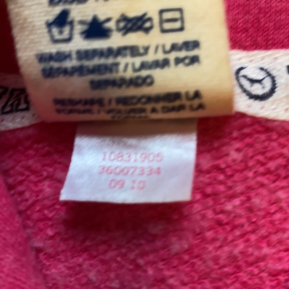 HP🛼[ VS PINK ] Old School Sequin Bling I Love Pink Hoodie - Picture 6 of 9